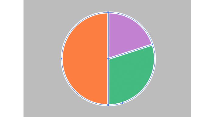 Illustratorで円グラフの作成方法とアレンジテクニック デザナビ