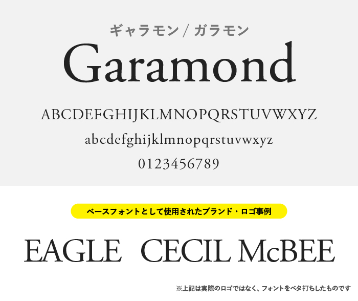 Garamond（ギャラモン／ガラモン）